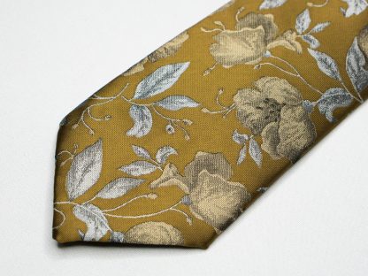 Floral Yellow Tie - Image 4